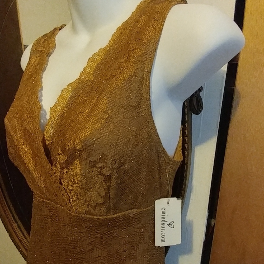 Beautiful Gold Lace Dress